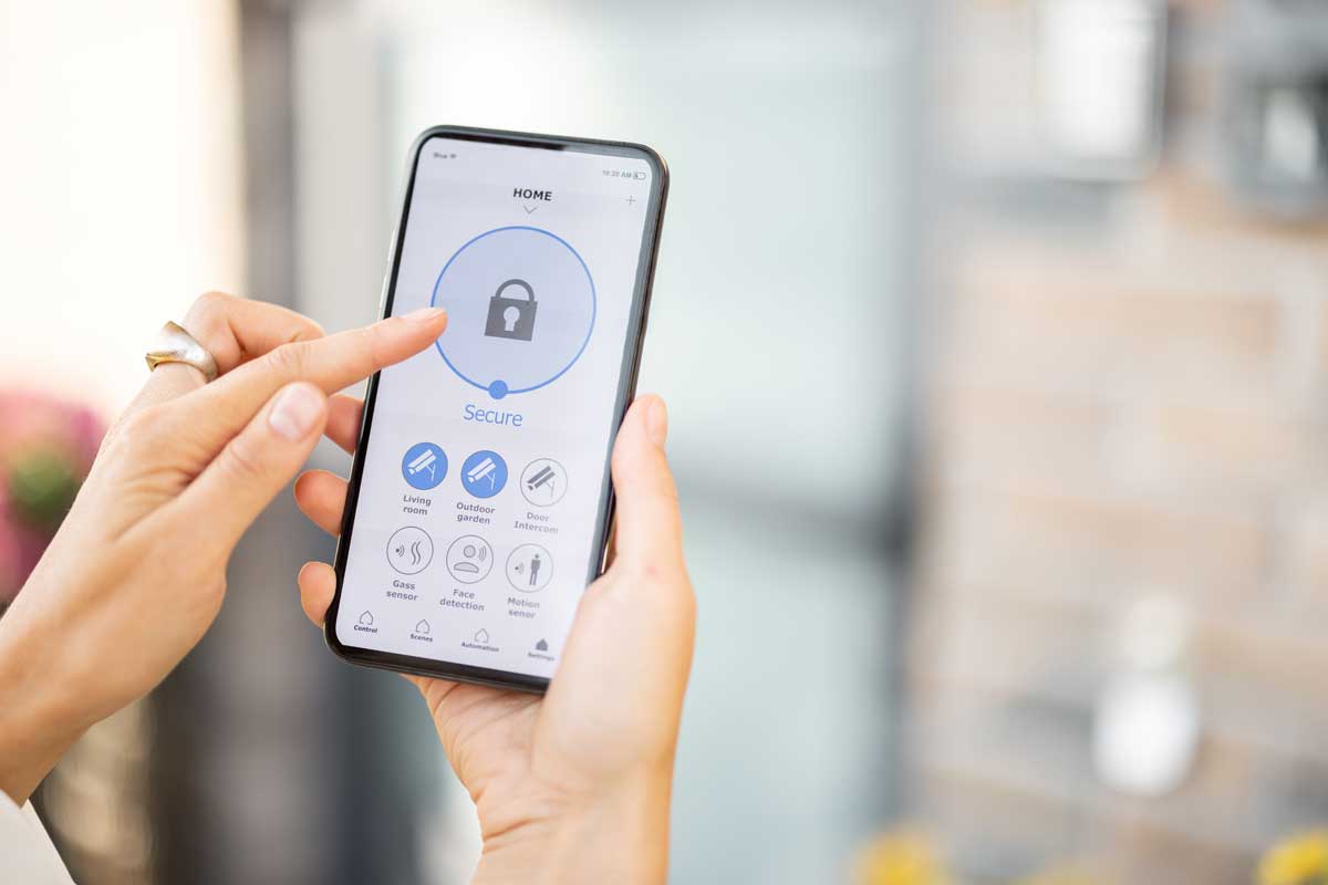 App per smartphone per il controllo di sistemi di allarme domestici e aziendali